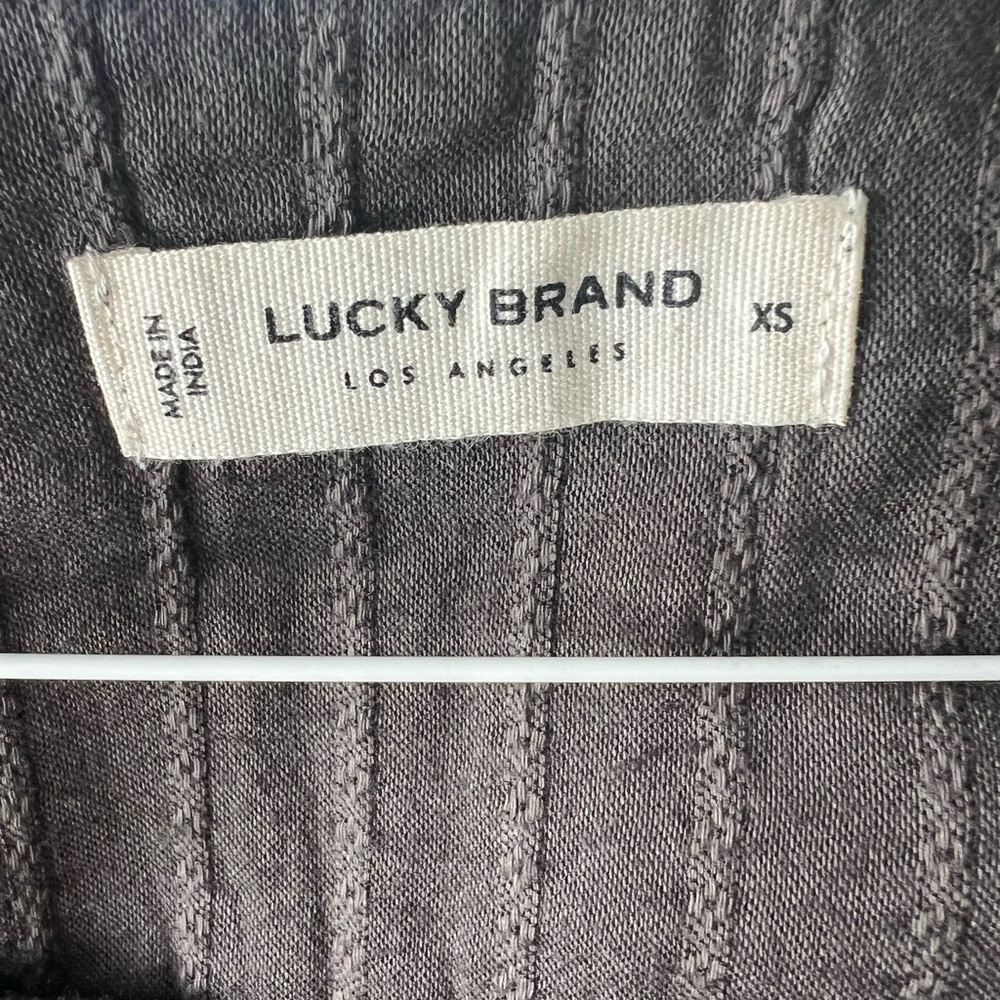 Lucky Brand Women's Brown Embroidered Top - Picture 2 of 2